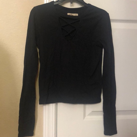 hollister black strappy top - Picture 2 of 4